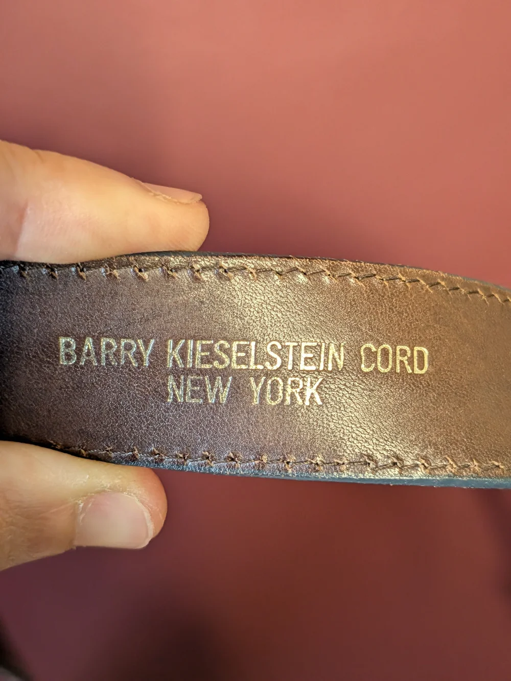 KIESELSTEIN-CORD 925 Sterling Silver Gold Vermeil Lizard Skin MCM Belt 32